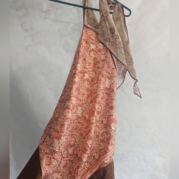 Candice Held Vintage Silk Scarf top - Picture 2 of 4